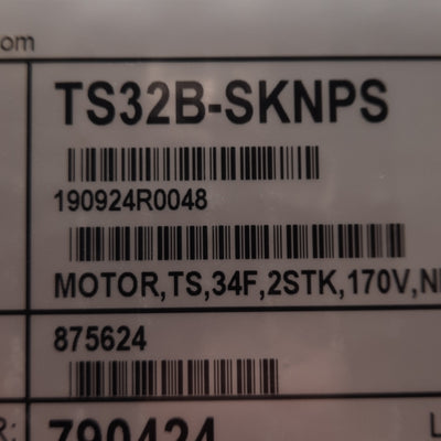 New Parker TS32B-SKNPS Stepper Motor, 1.8°/Step, 65VDC 4.1A, 143W, 1500RPM, NEMA 34