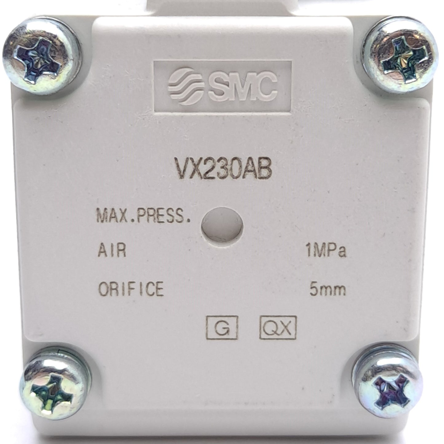 New – Open box SMC VX230AB Solenoid Valve, Rc1/4, 100VAC, N.C., ø5mm Orifice, 1MPa Max