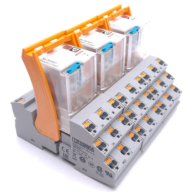 New – Open box Lot of 3 Phoenix Contact RIF-3-RPT-LDP-24DC/3X21 2903294 Relay Module 24VDC Coil
