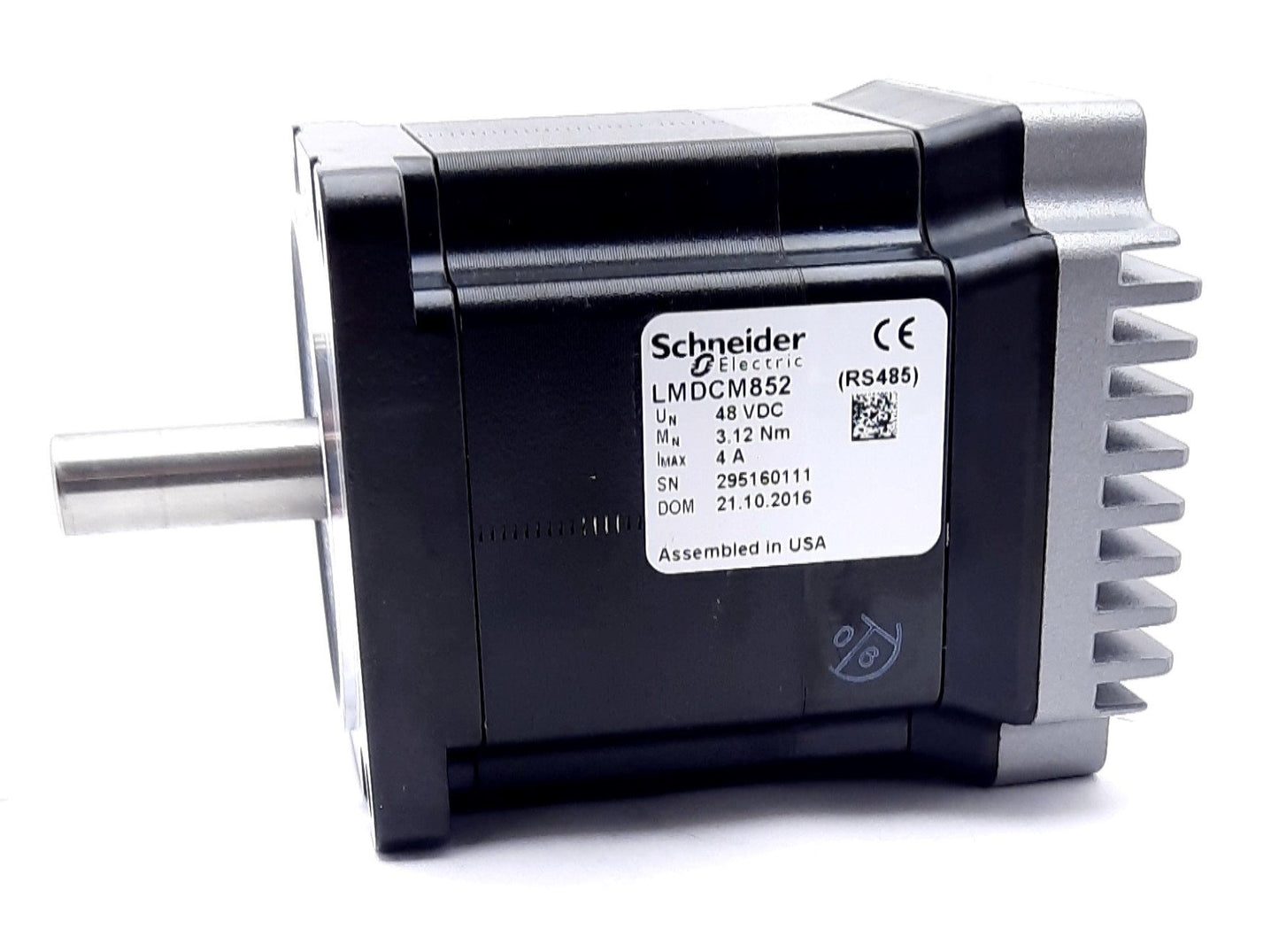 New Schneider LMDCM852 DC Stepper Motor 48VDC, 4A, 3.12Nm, RS485