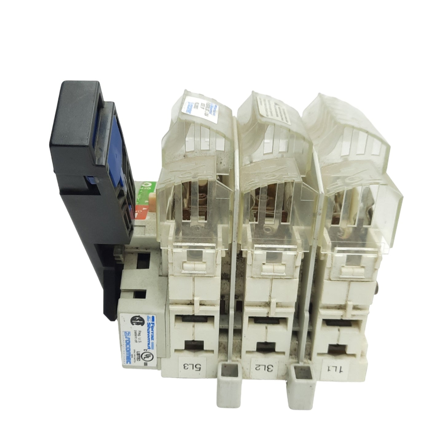 Used Ferraz Shawmut FBJ30SO Fusible Disconnect Switch, 3-P, 600VAC, 30A J Fuse