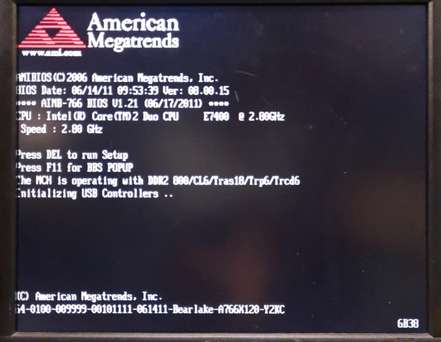 Used Advantech AIMB-766G2-00A2E Motherboard & CPU Intel Core 2 Duo 2.8GHz 2x LAN