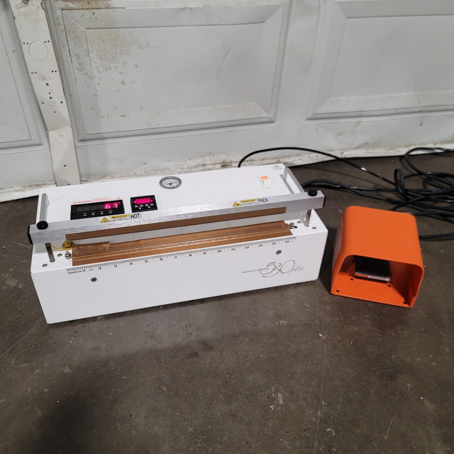 Used Accu-Seal 530-136plus Validatable Medical Impulse Heat Sealer 15" x 1/4" 120VAC