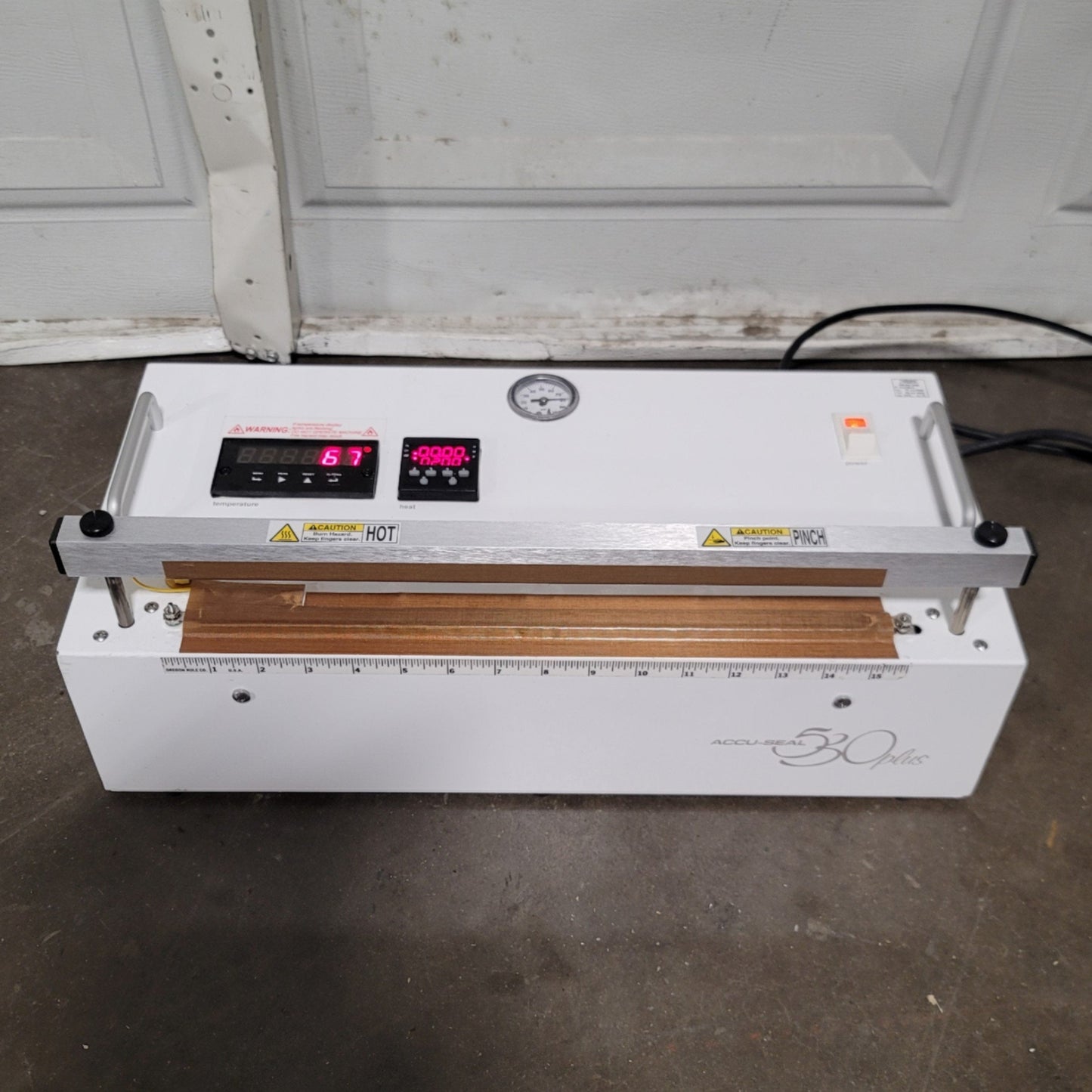 Used Accu-Seal 530-136plus Validatable Medical Impulse Heat Sealer 15" x 1/4" 120VAC