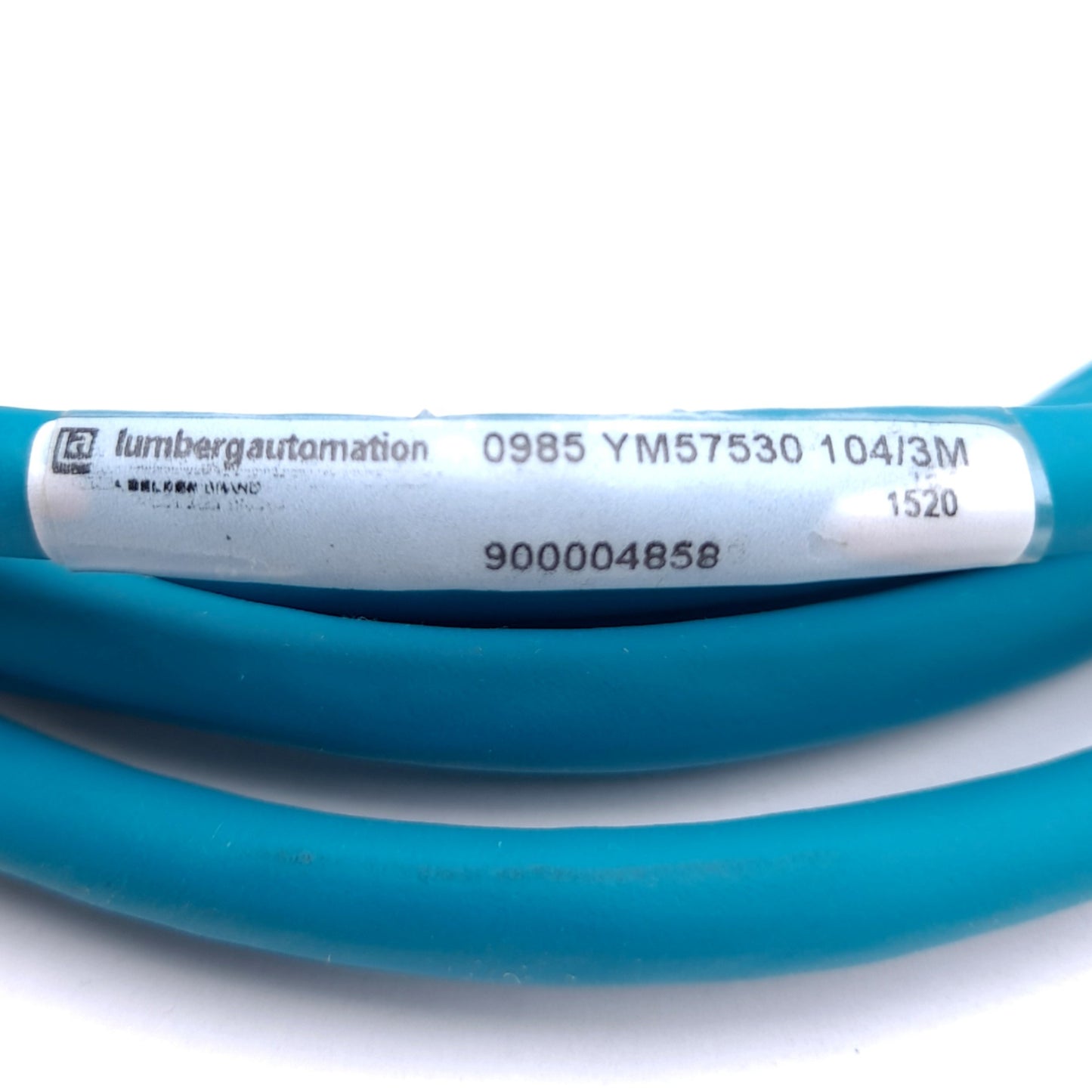 New – Open box Lumberg Automation 0985 YM57530 104/3M Cordset, RJ45 to M12 4-Pin Female, 3m