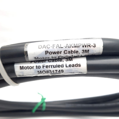 New Igus DAC-FAL-AKMPWR-3 Power Cable Motor to Ferruled Leads, M23 8-Pin, Length 3m