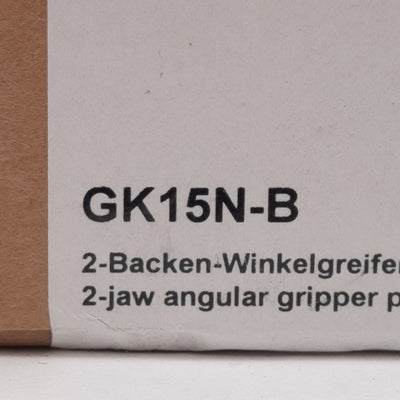New Zimmer GK15N-B 2-Jaw Radial Gripper, 90° Stroke Per Jaw, 70N, 3-8bar, M5 Ports