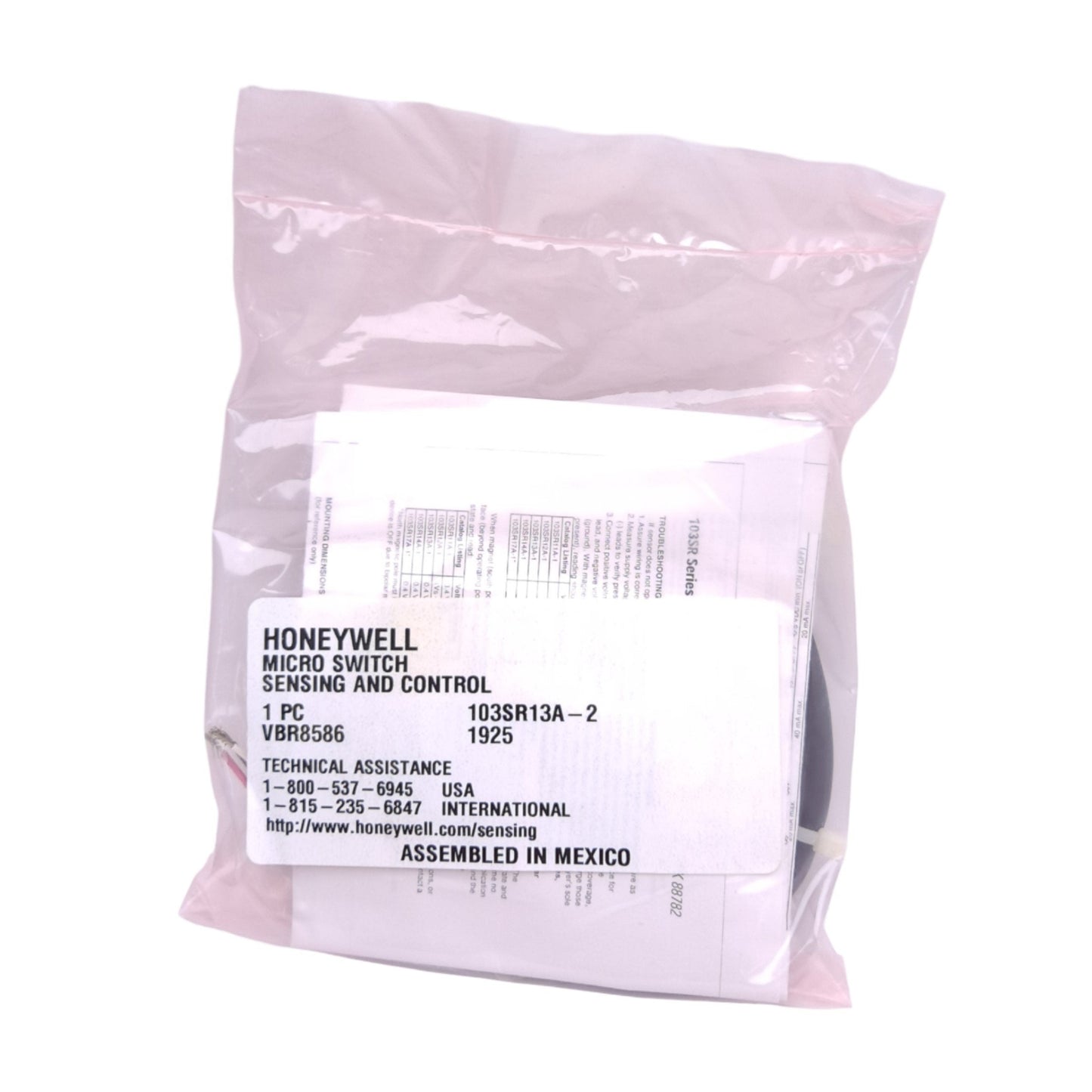 New Honeywell 103SR13A-2 Hall Effect Position Sensor, 4.5-25VDC, NPN, M12x0.8