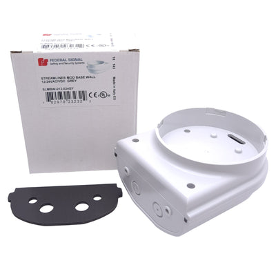 New Federal Signal SLMBW-012-024GY StreamLine Modular Base, Wall Mount, 12-24VAC/DC