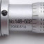 Used Mitutoyo 148-502 Micrometer Head 0-0.5in Range, 0.001in Graduation, Flat Spindle