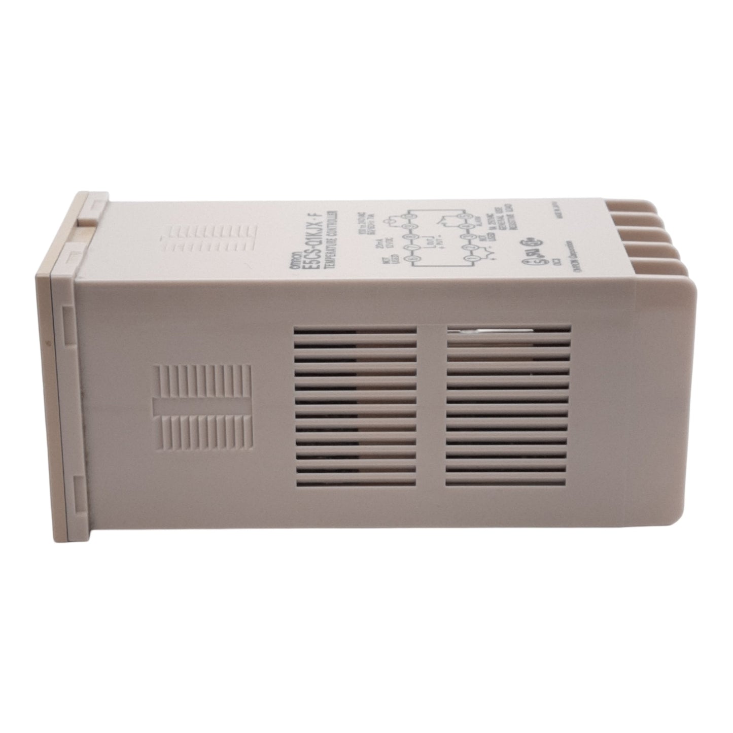 Used Omron E5CS-Q1KJX-F Temperature Controller, 100-240VAC, T/C Input, 1/16 DIN