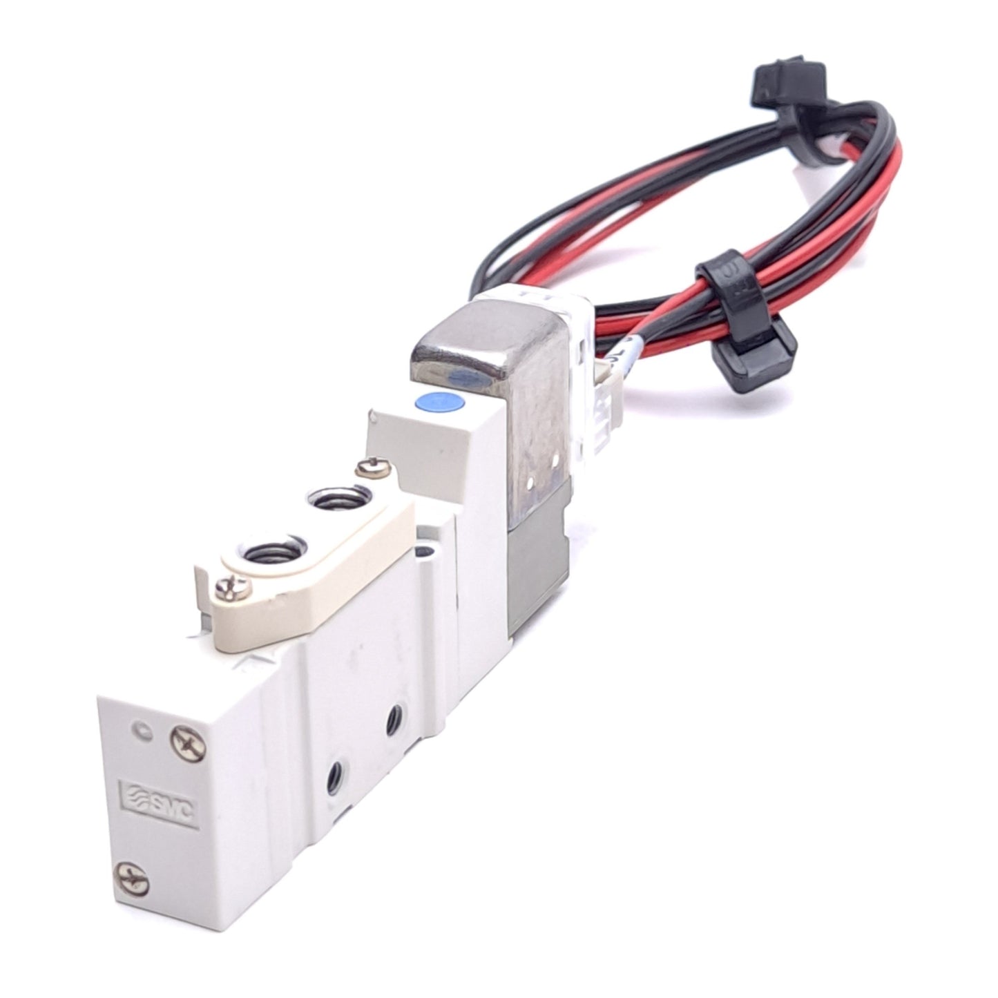 Used SMC SY3120-SLZ-M5 Solenoid Valve, 5-Port 2-Position, M5x0.8, 0.15~0.7MPa, 5VDC