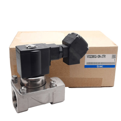New SMC VXS2360Q-10N-3TR1 Steam Valve, ø25mm Orifice, 1.0MPa, 1in NPT, 110VAC