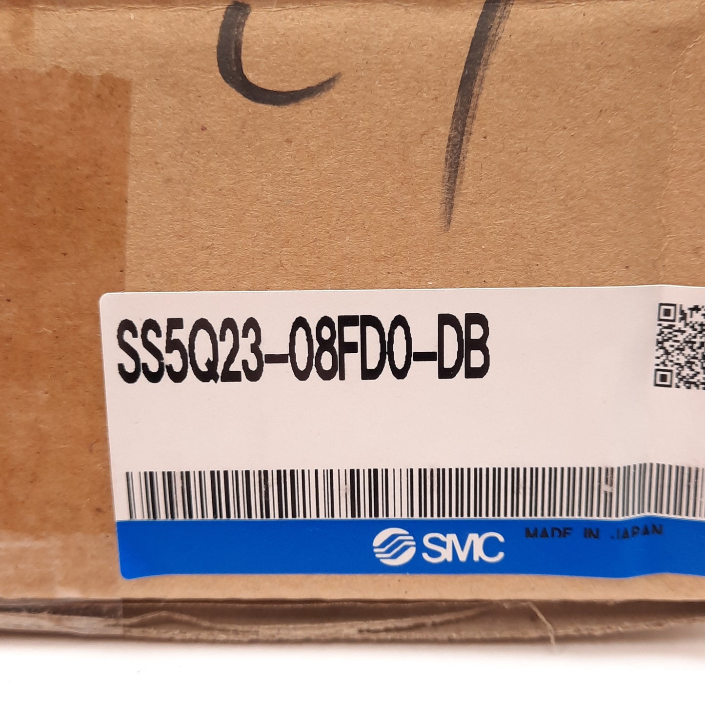 New SMC SS5Q23-08FD0-DB Pneumatic Manifold, 8-Station, ø10mm One-touch, 25-Pin D-Sub