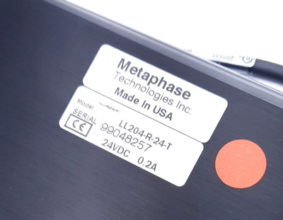 New – Open box Metaphase LL204-R-24-T Line Light Red 24VDC, 0.2A, 220,000Lux