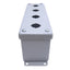 New – Open box nVent Hoffman E4PBGXM 13531 Pushbutton Enclosure, 4-Hole, ø22.5mm, Steel