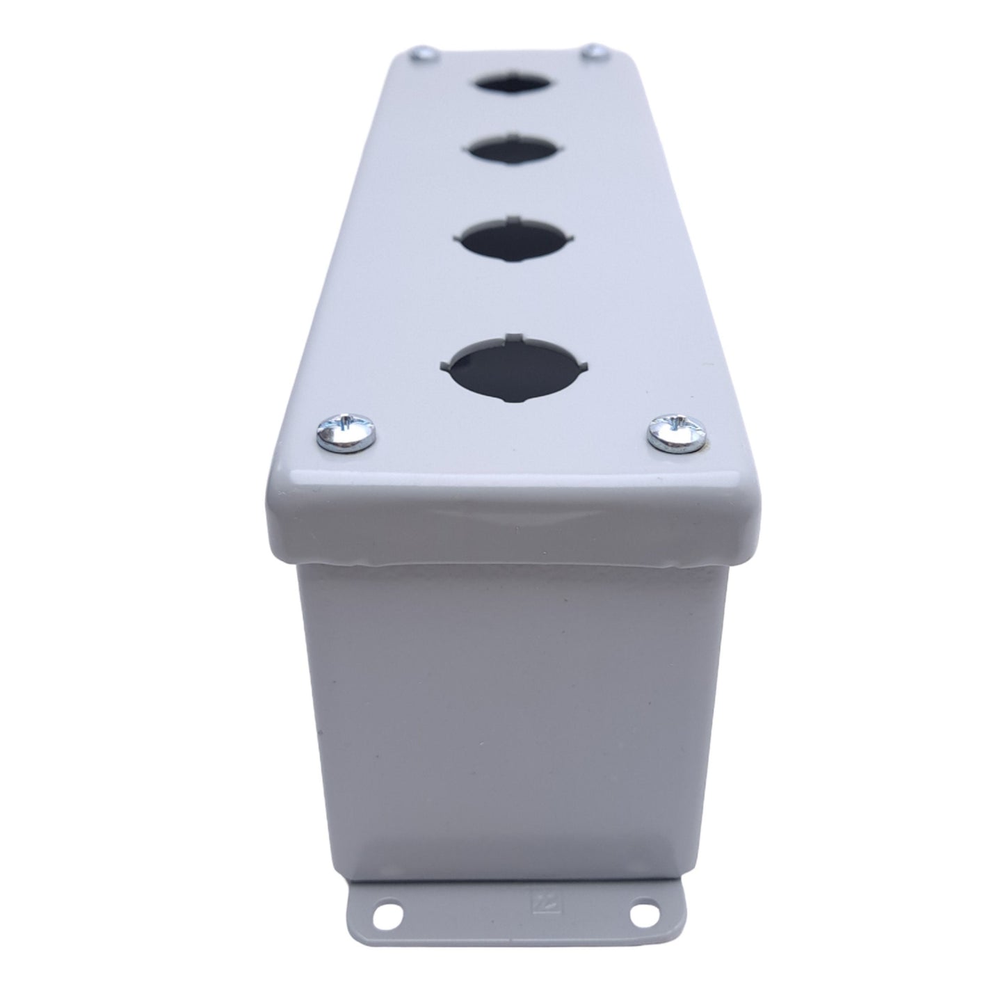 New – Open box nVent Hoffman E4PBGXM 13531 Pushbutton Enclosure, 4-Hole, ø22.5mm, Steel