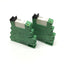 Used Lot of 2 Phoenix PLC-BSC-24UC/21-21 Socket Bases w/DPDT Relay 2961192 24VDC