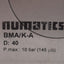 Used Numatics BMA/K-A Rod Locking Cylinder, ø1-1/2in Bore, 145PSI, 1/8in NPTF