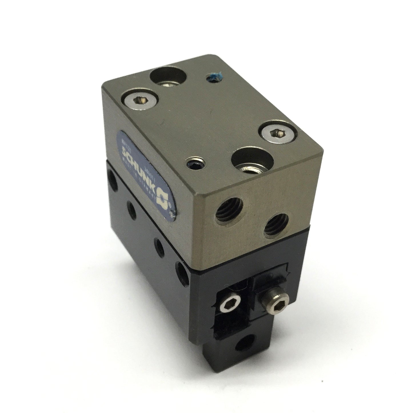 Used Schunk MPG32 Miniature Parallel Gripper, 2-Finger, 4mm Stroke Per Jaw, 2-8bar