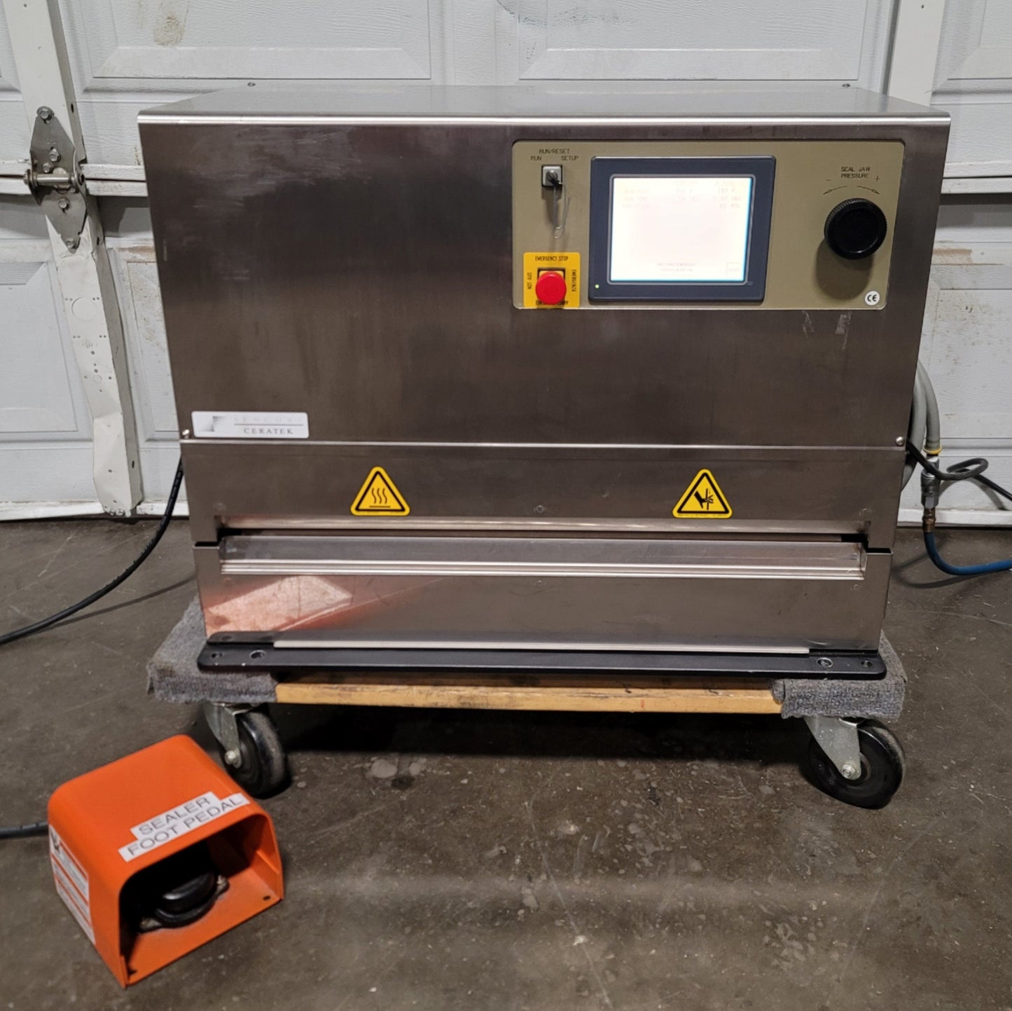 Used Sencorp CeraTek 24P/2 P-Series Medical Pouch Sealer 24" x 3/8" Seal, 120VAC 11A