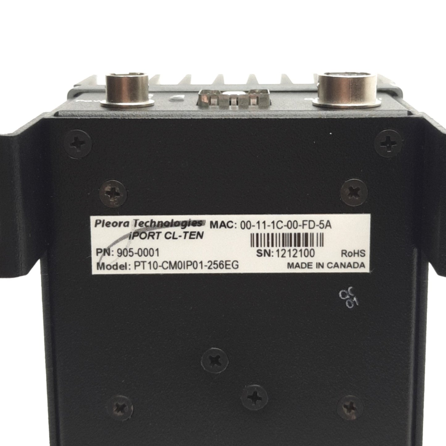 Used Pleora Technologies 905-0001 iPort CL-TEN External Frame Grabber 12V 11.5W