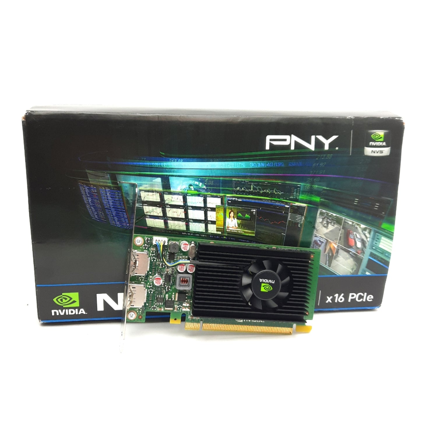 New Nvidia PNY NVS310 Graphics Card, x2 Display Ports, 1GB DDR3, 2.7in H x 5.7in L