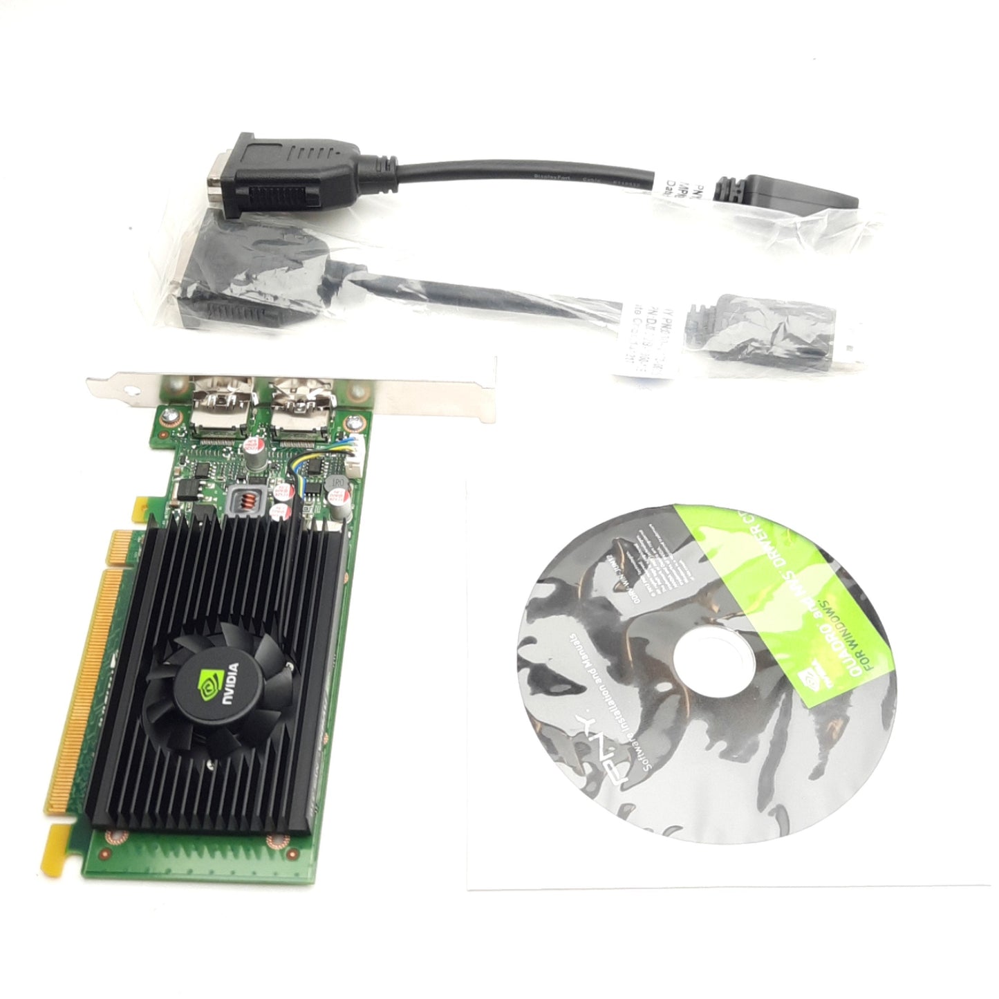 New Nvidia PNY NVS310 Graphics Card, x2 Display Ports, 1GB DDR3, 2.7in H x 5.7in L