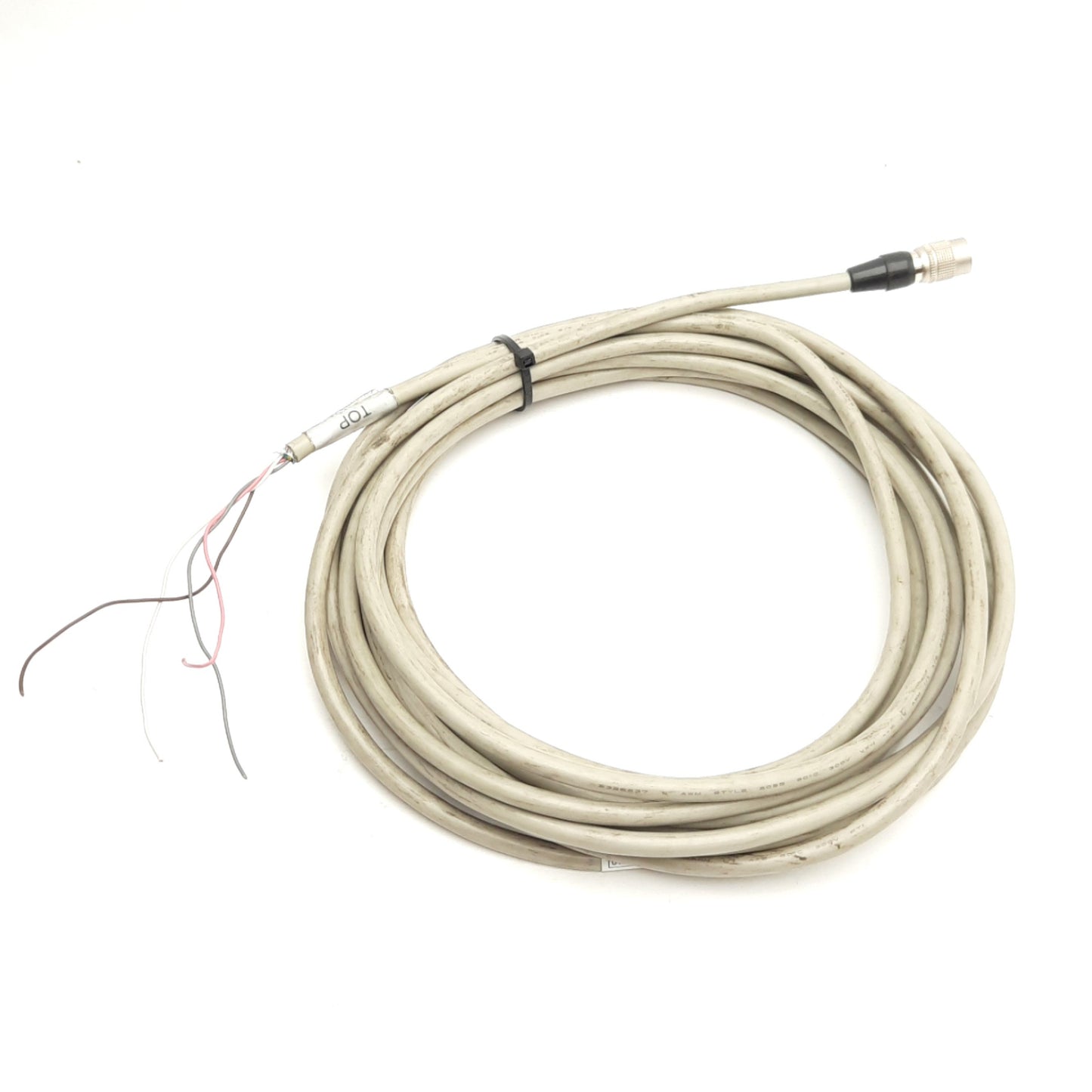 Used Cognex COG-IO-CBL-6P Standard Low Voltage I/O Cable, Hirose 6-Pin, 15Ft Length