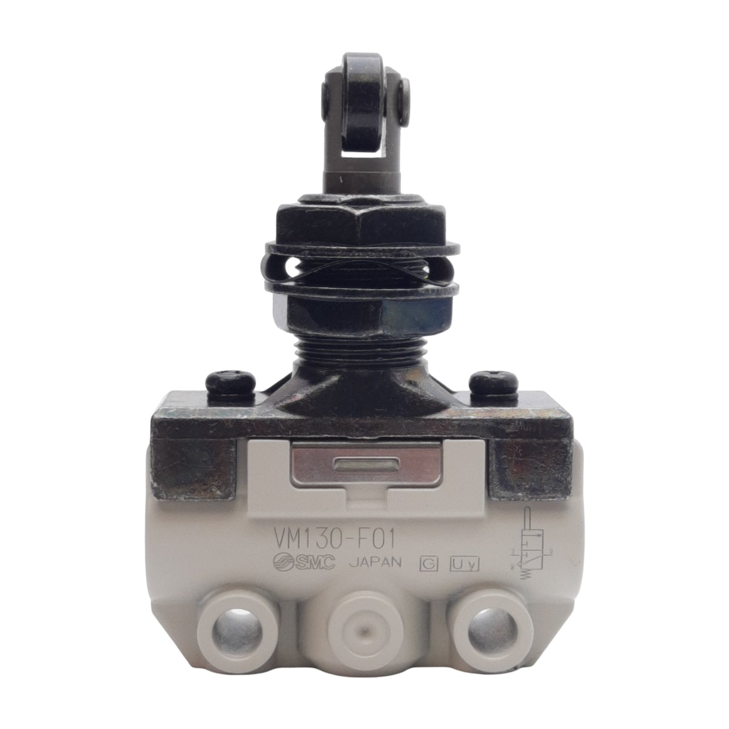 New Lot of 2 SMC VM130-F01-07SA Mechanical Valve, 3-Port, -101kPa~1.0MPa, G1/8