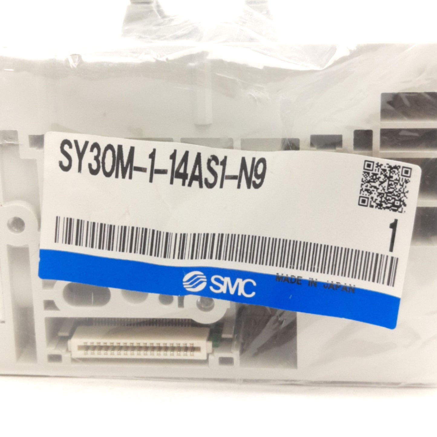 New – Open box SMC SY30M-1-14AS1-N9 Manifold End Block, 10-Pin Ribbon Connector, 5/16in P2C