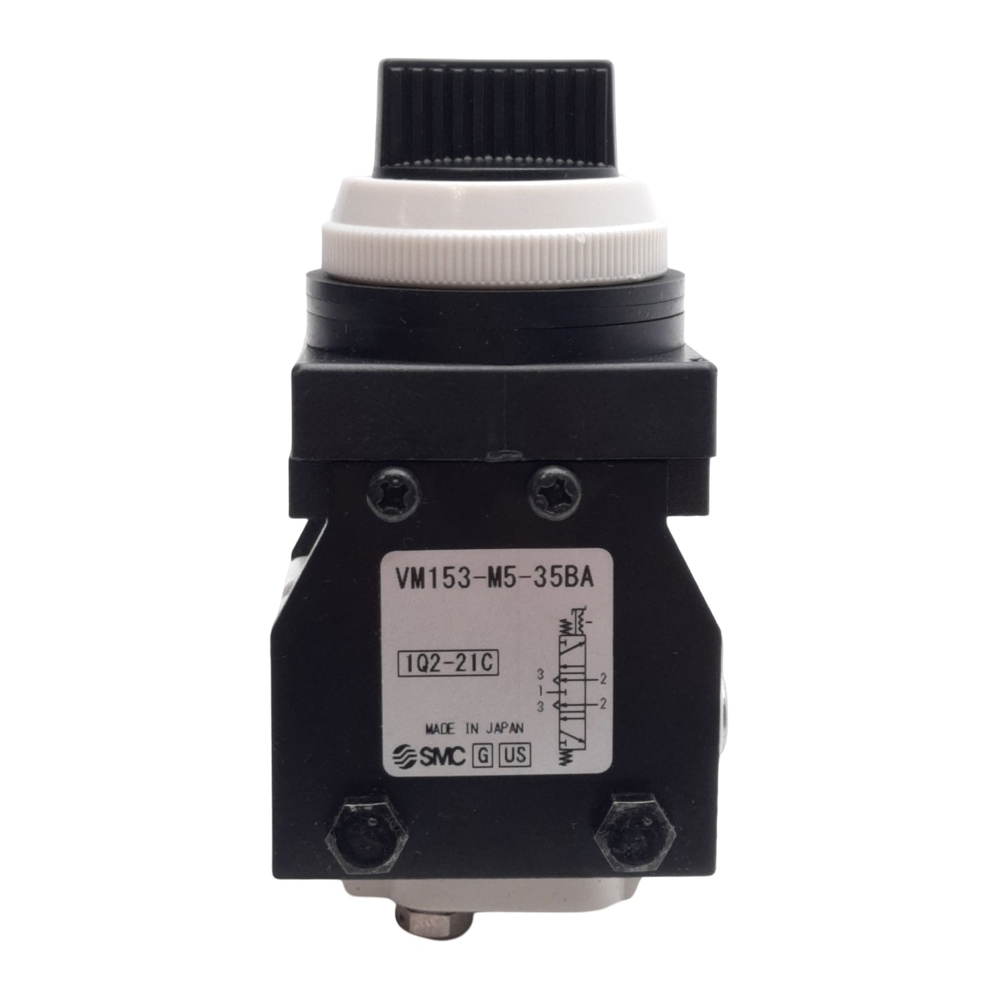 New SMC VM153-M5-35BA Mechanical Valve, 5-Port 3-Position, -100kPa~1.0MPa, M5x0.8