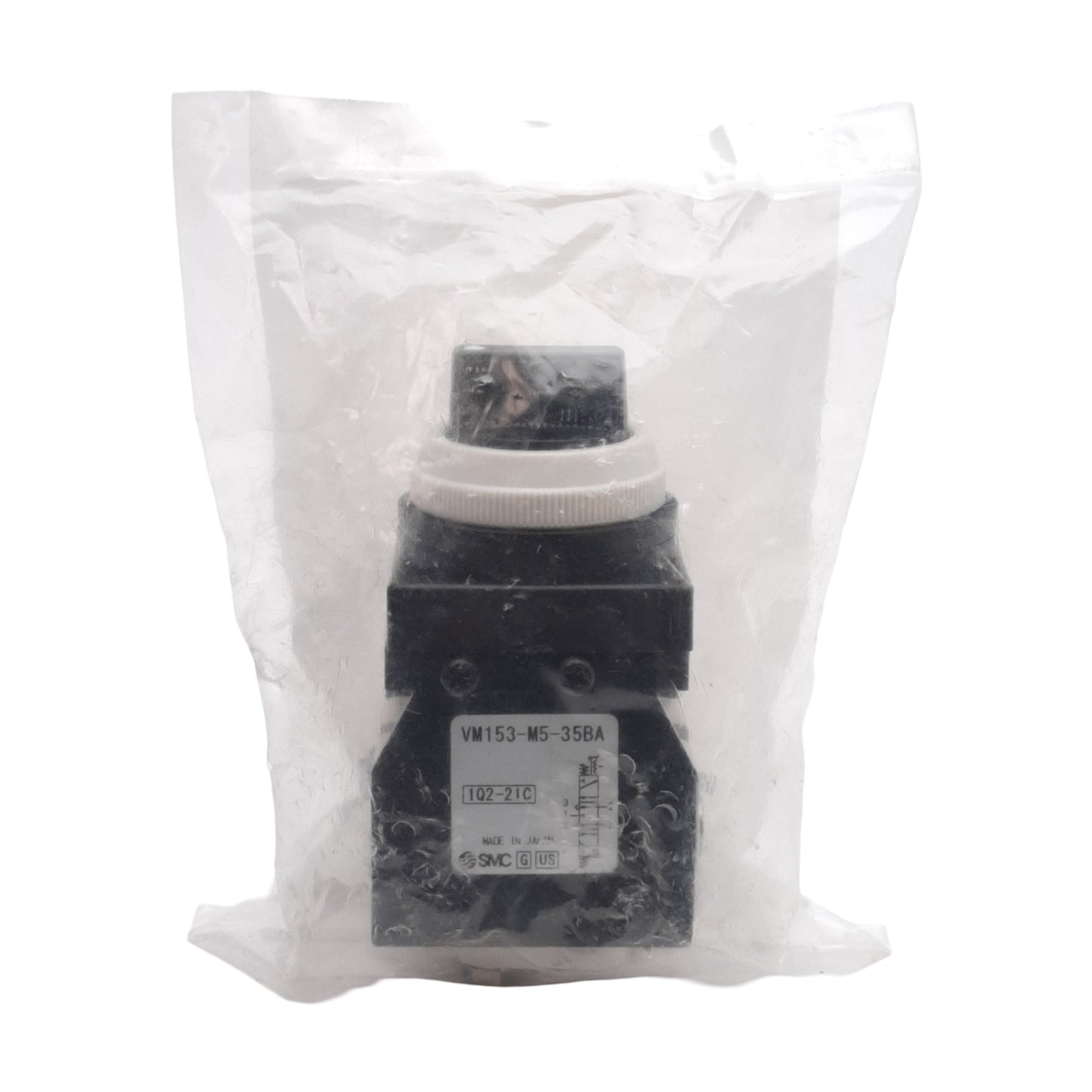 New SMC VM153-M5-35BA Mechanical Valve, 5-Port 3-Position, -100kPa~1.0MPa, M5x0.8