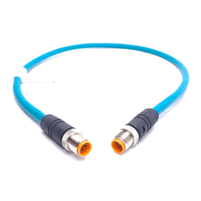 New – Open box Lumberg Automation 0985 656 100/0.6M Cordset, 2x M12 8-Pin Male, 0.6m Length