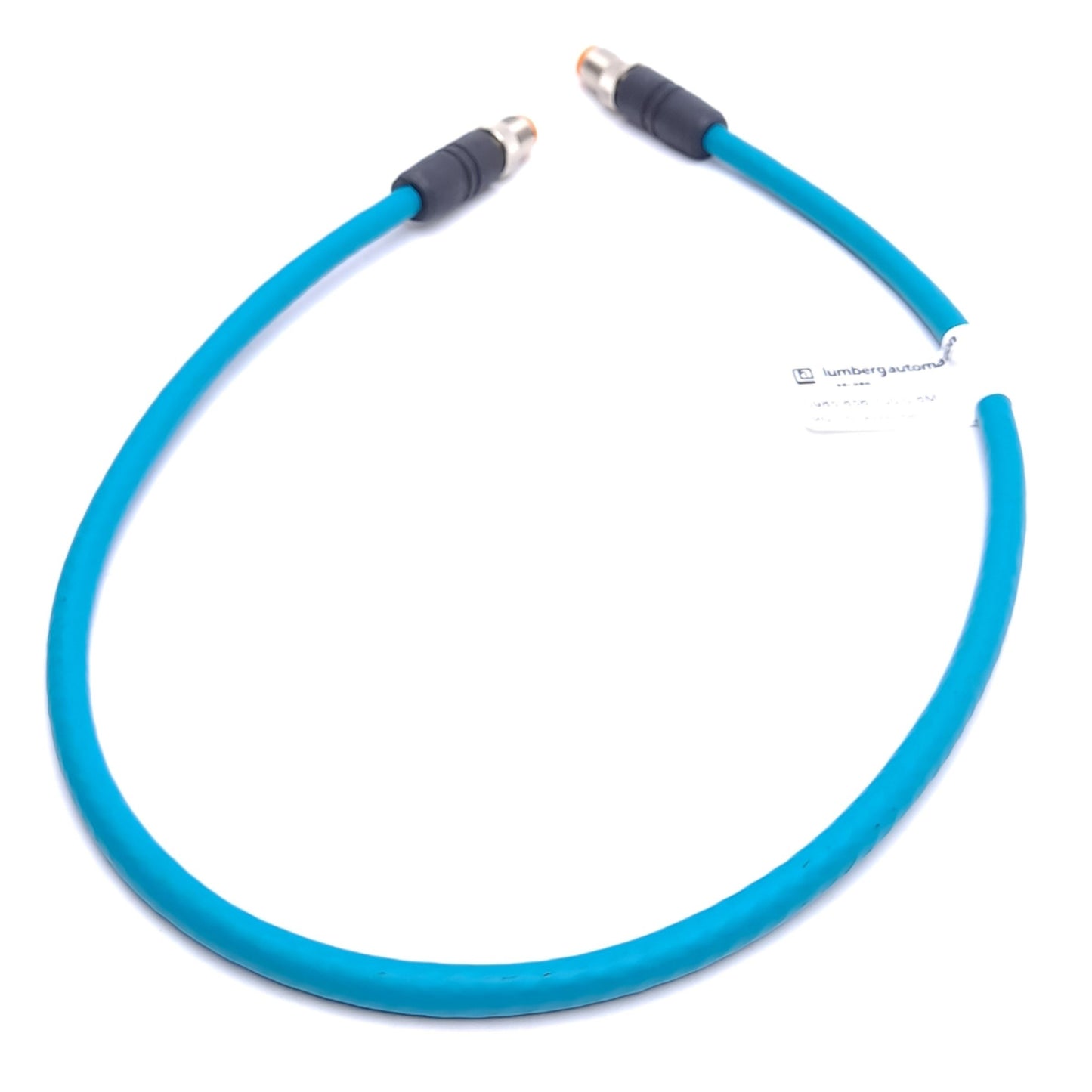 New – Open box Lumberg Automation 0985 656 100/0.6M Cordset, 2x M12 8-Pin Male, 0.6m Length