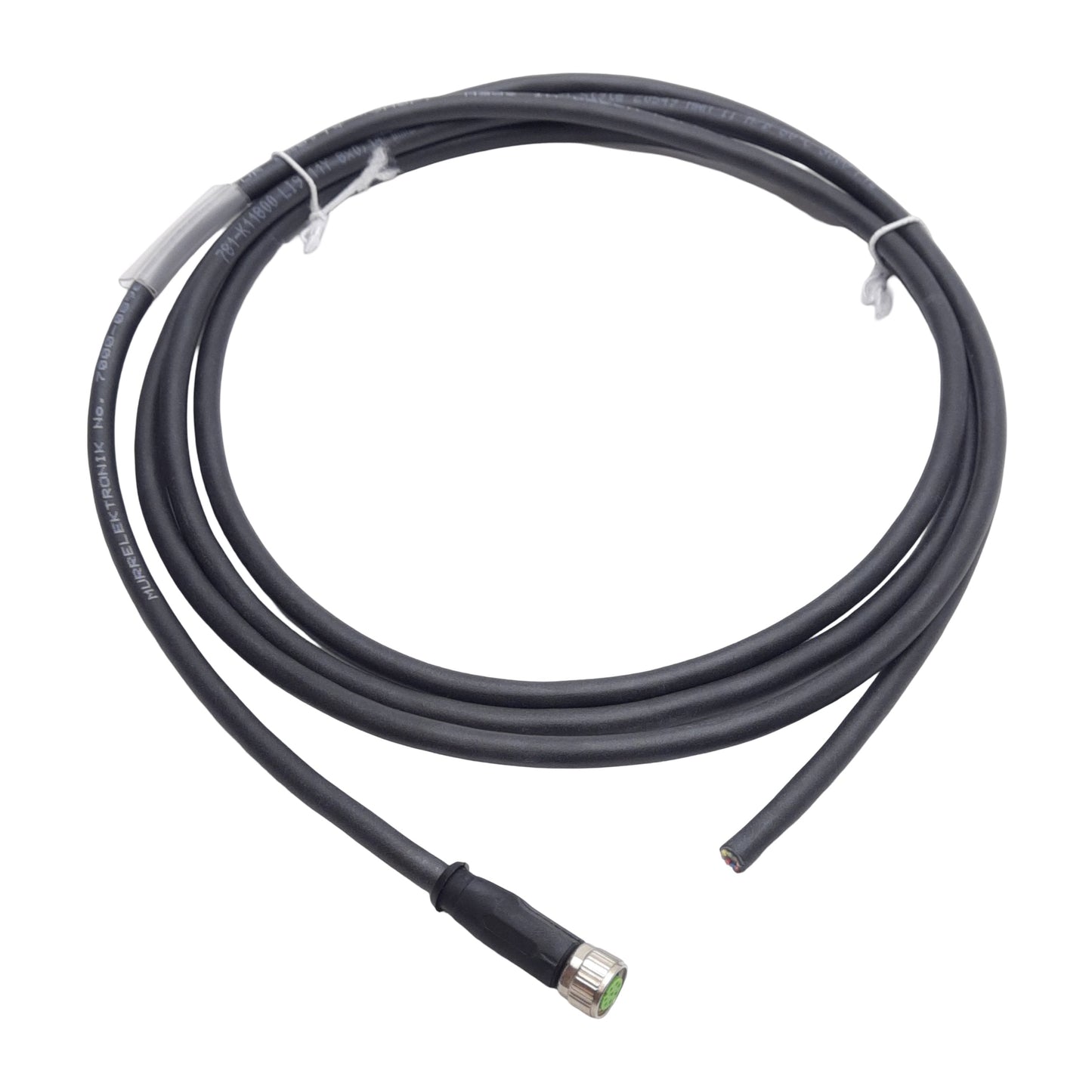 New Murr Elektronik 7000-08961-6960200 Cordset, 30VAC/DC 1.5A, 8-Pin M8 Female, 2m