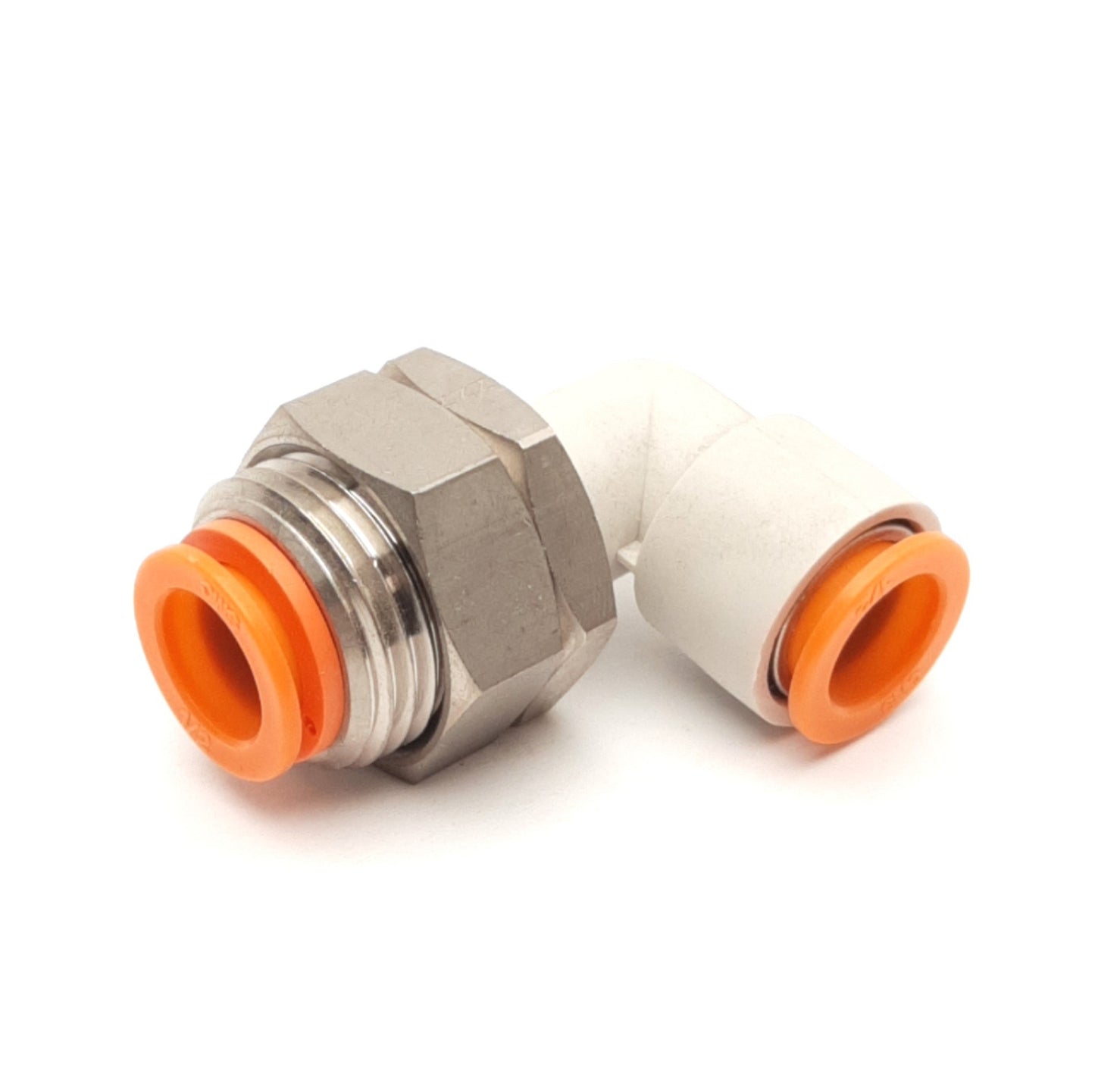 New – Open box Lot of 2 SMC KQ2LE13-00-X2 Bulkhead Elbow, 1/2in P2C Tube Fitting, 1MPa Max