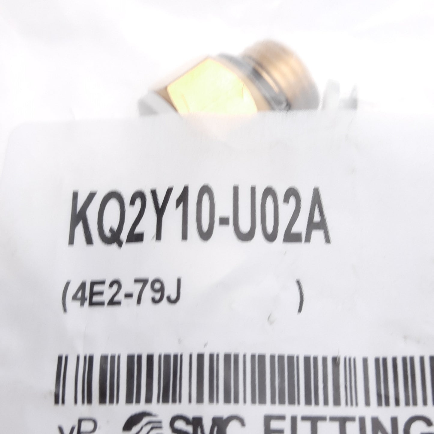 New Lot of 5 SMC KQ2Y10-U02A Male Run Tee Fitting, ø10mm One-Touch, 1/4in Uni Thread