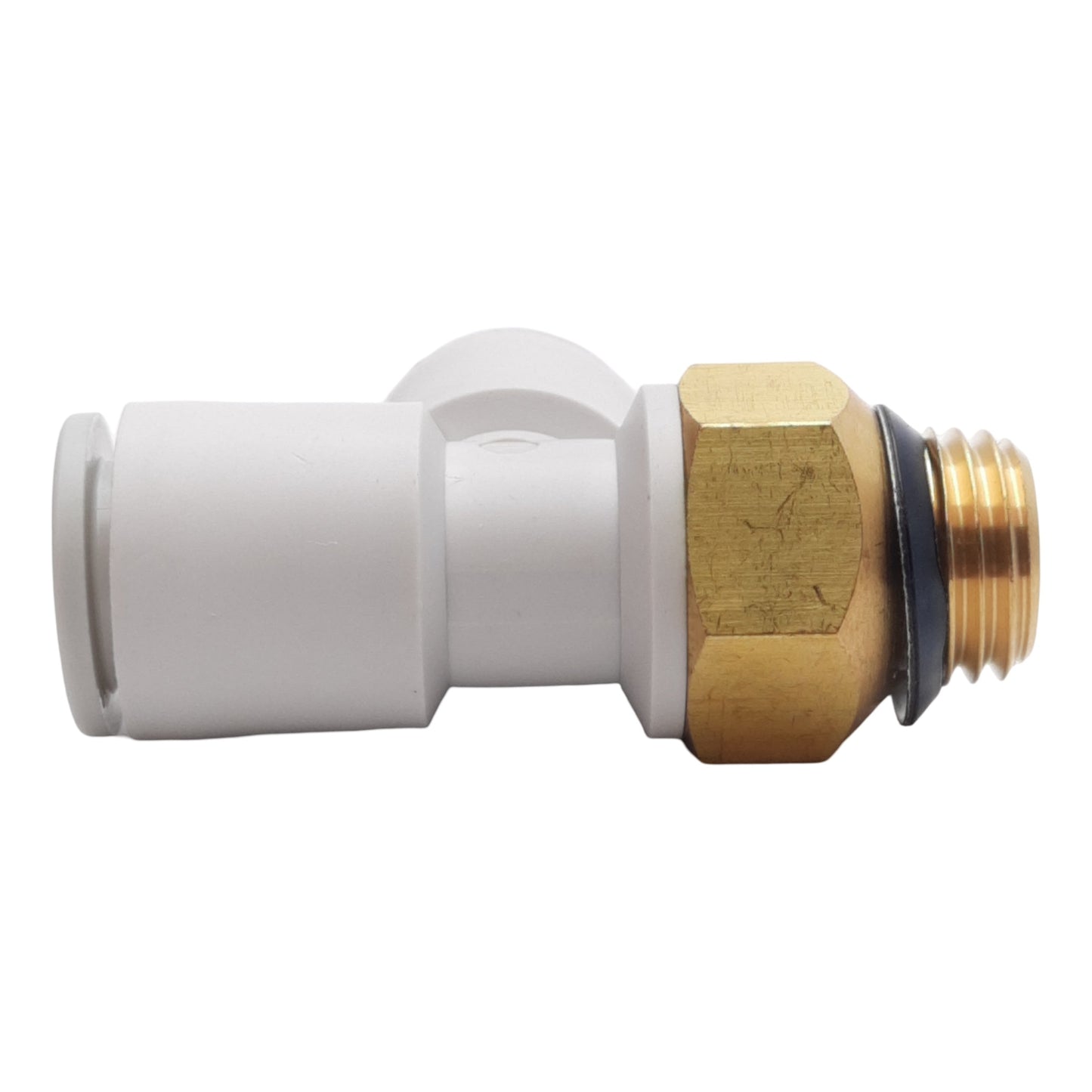 New Lot of 5 SMC KQ2Y10-U02A Male Run Tee Fitting, ø10mm One-Touch, 1/4in Uni Thread