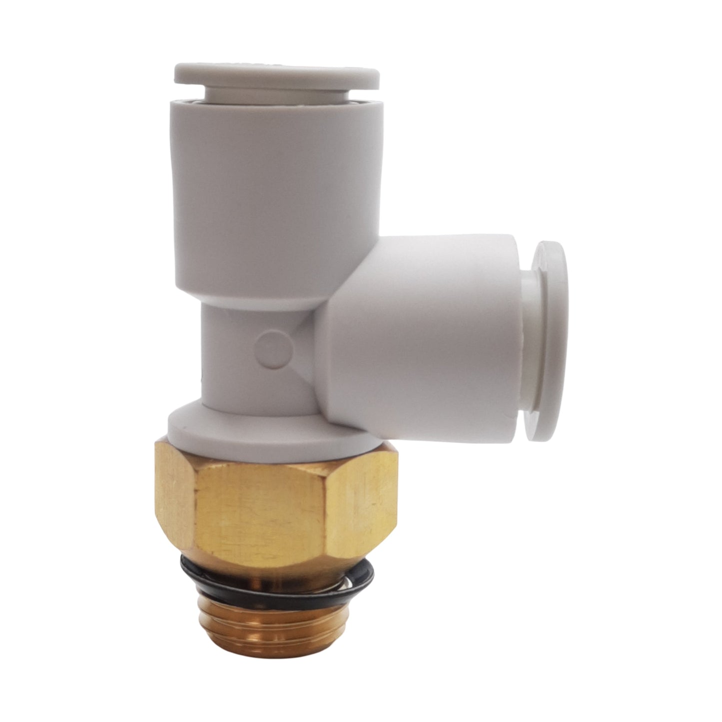 New Lot of 5 SMC KQ2Y10-U02A Male Run Tee Fitting, ø10mm One-Touch, 1/4in Uni Thread