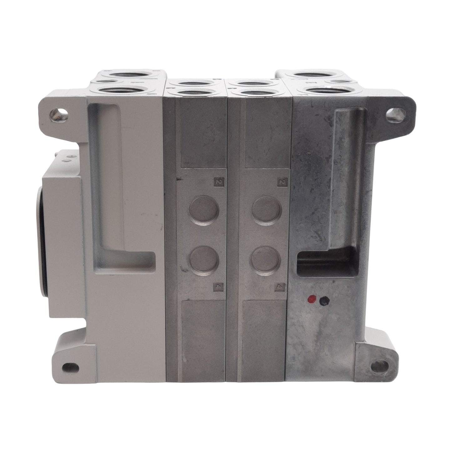 New – Open box SMC VV8012-03F-SD0-W1 Pneumatic Serial Interface Manifold, 2-Station, G3/8