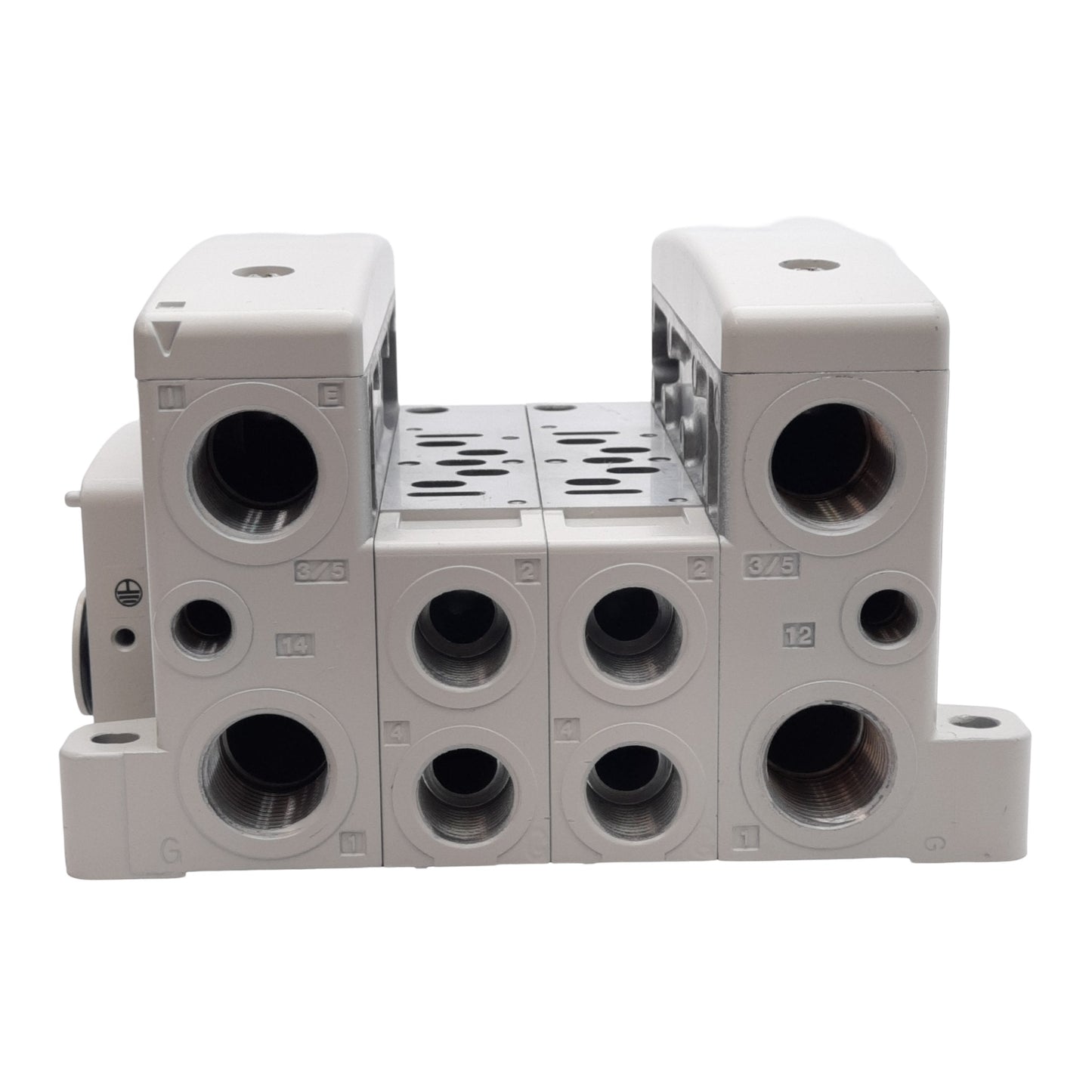 New – Open box SMC VV8012-03F-SD0-W1 Pneumatic Serial Interface Manifold, 2-Station, G3/8