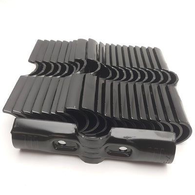 New – Open box Lot of 20 MayTec 21.121.04A.1 Joint Connector, 180°, 28mm ABS Coated Pipe, Black