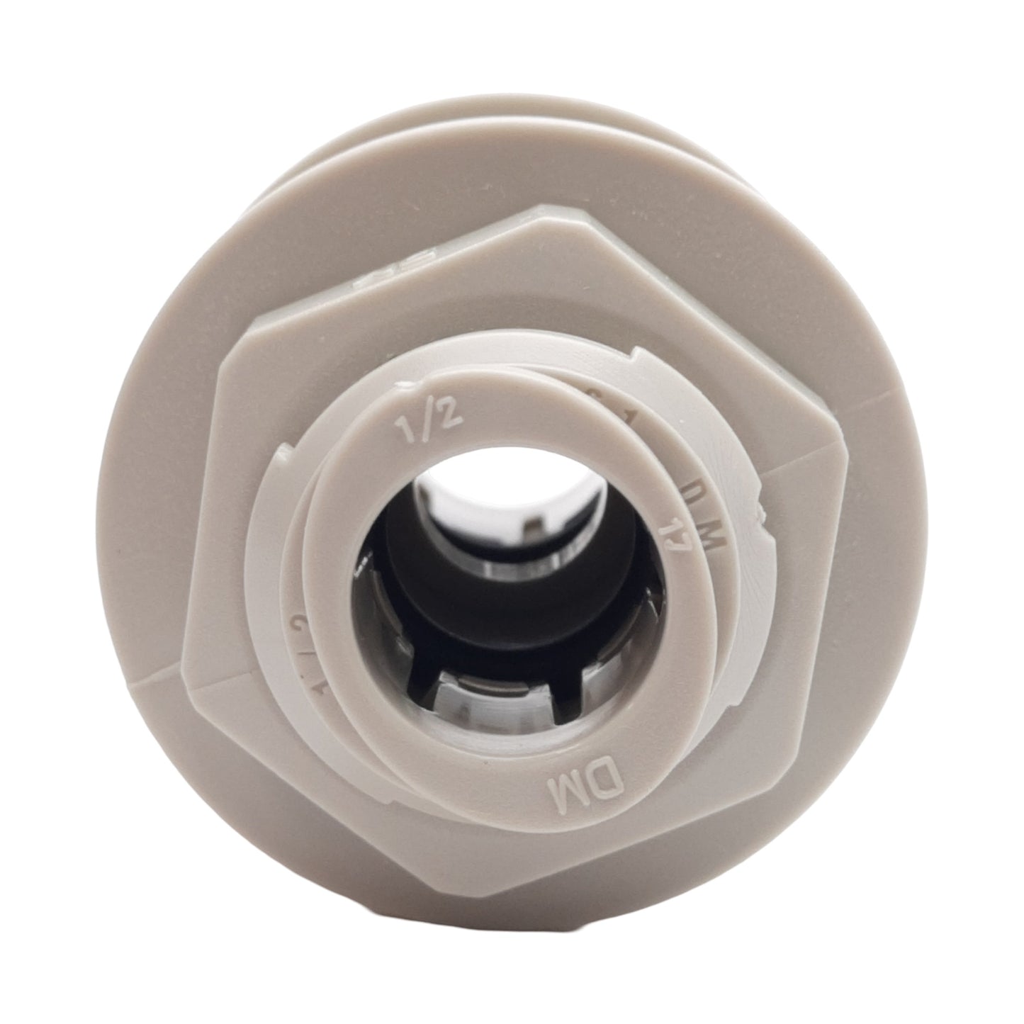 New Lot of 10 Polyconn PC82G-88 Plastic Bulkhead Union ø1/2in Push-to-Connect 230PSI