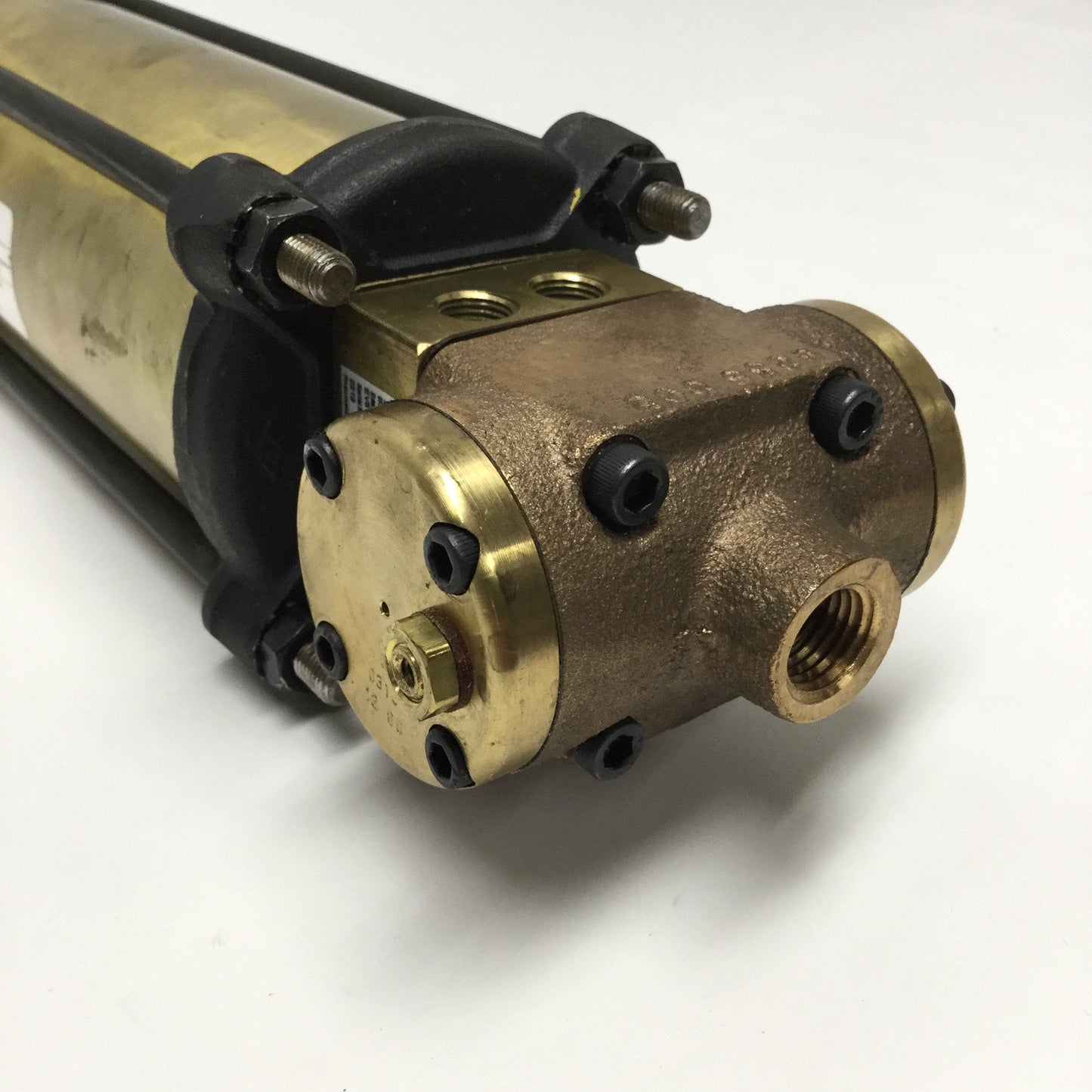 Used Parker B80132005-01260X0600 Bellows Air Motor Cylinder Actuator 6" Stroke, 12VAC