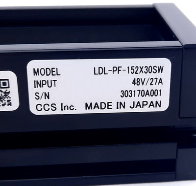 Used CCS LDL-PF-152X30SW Industrial Vision Illumination 48VDC, 27A 164 x 38 x 30mm