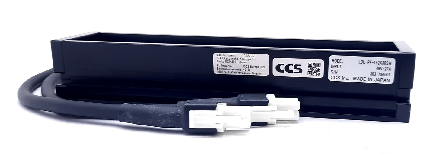 Used CCS LDL-PF-152X30SW Industrial Vision Illumination 48VDC, 27A 164 x 38 x 30mm