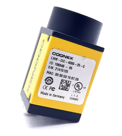 Used Cognex CAM-CIC-4000-25-G Area-Scan Camera C Mount 12VDC-24VDC 2.9W 4Mpixel