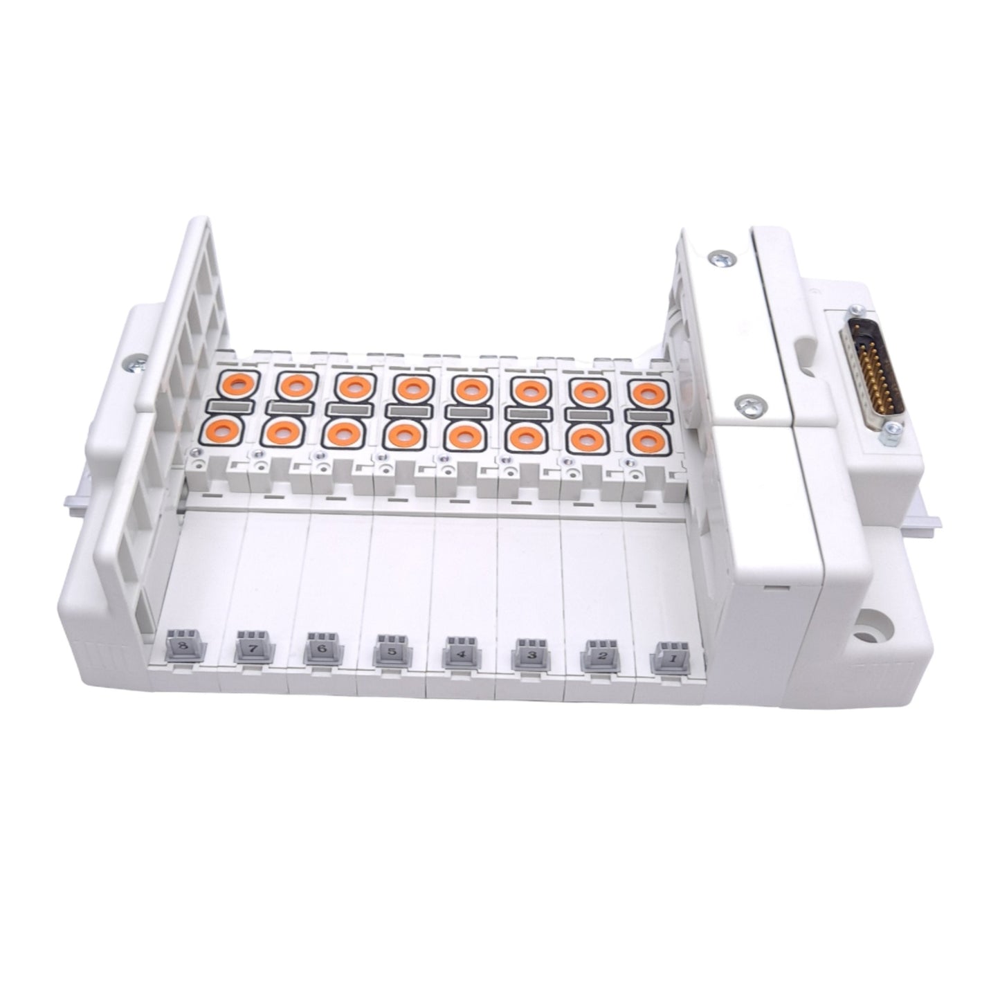 New – Open box SMC SS5Q23-08FD0-DB Pneumatic Manifold, 8-Station, ø10mm One-touch, 25-Pin D-Sub