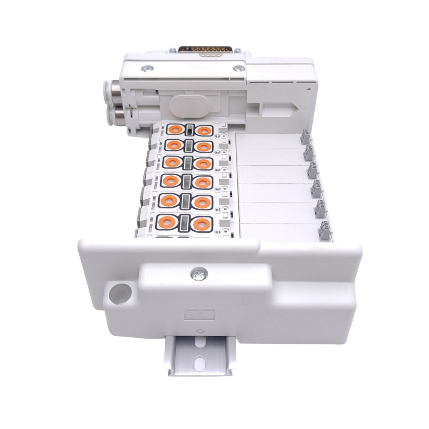 New – Open box SMC SS5Q23-08FD0-DB Pneumatic Manifold, 8-Station, ø10mm One-touch, 25-Pin D-Sub